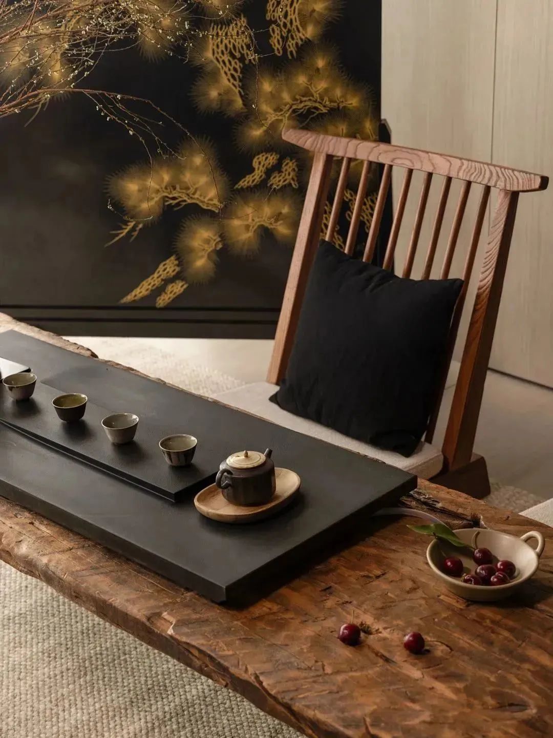 栢悦公馆侘寂风格设计丨黑白灰空间设计-30