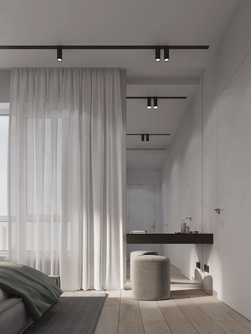 现代简约北欧风家居空间设计丨俄罗斯丨Aspecta Studio-18