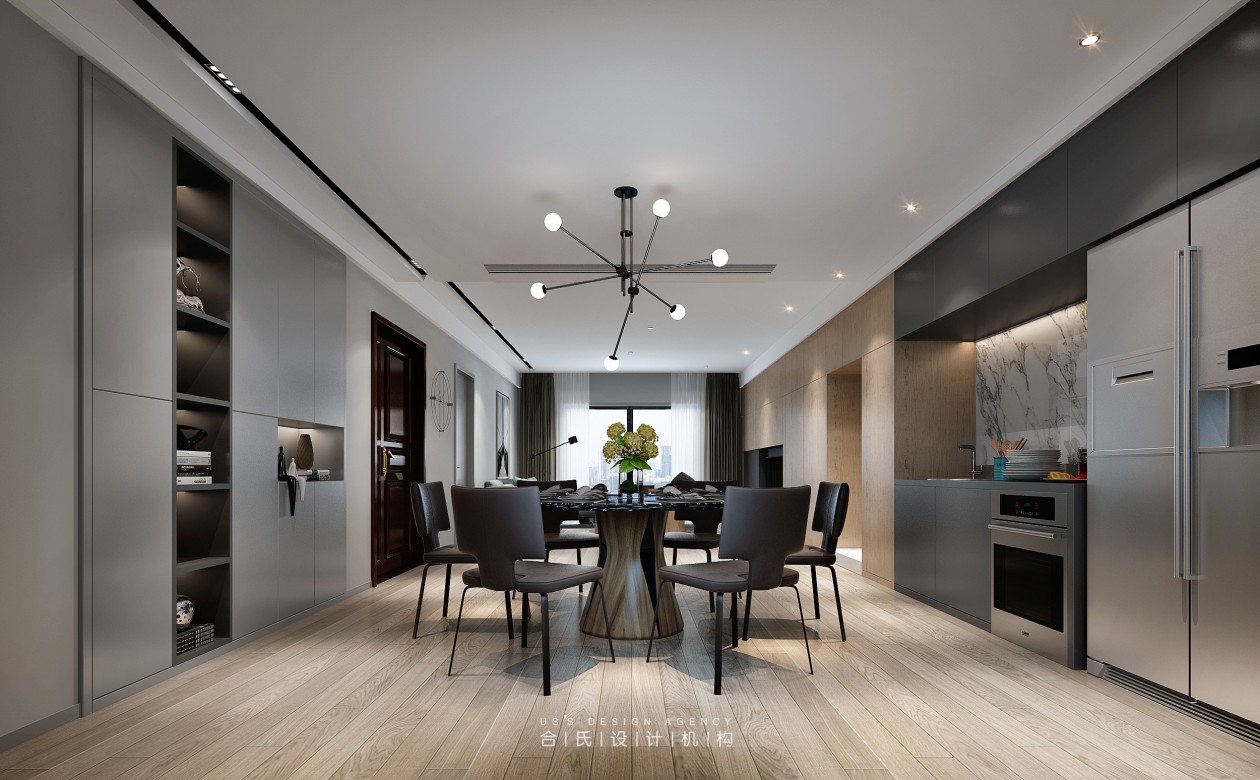 现代风格湖州诺德上湖城 125㎡家居设计，打造宽敞舒适空间-1