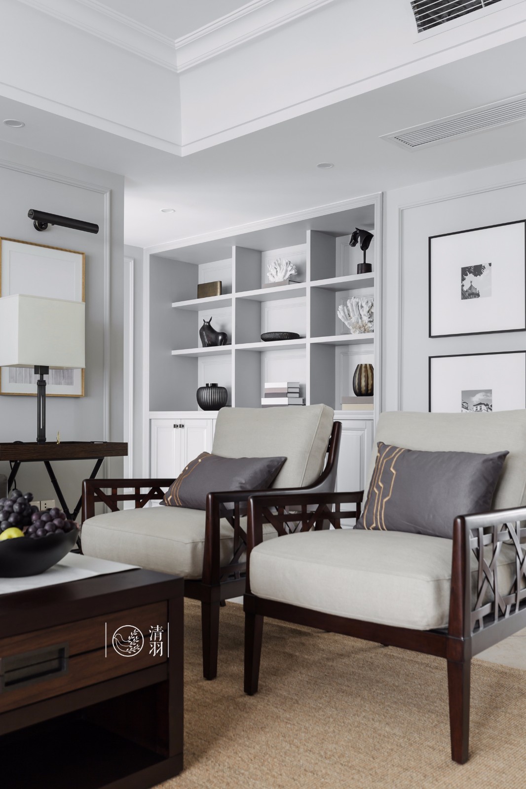 平层丨暗香疏影·成都177㎡美式住宅  清羽设计-17