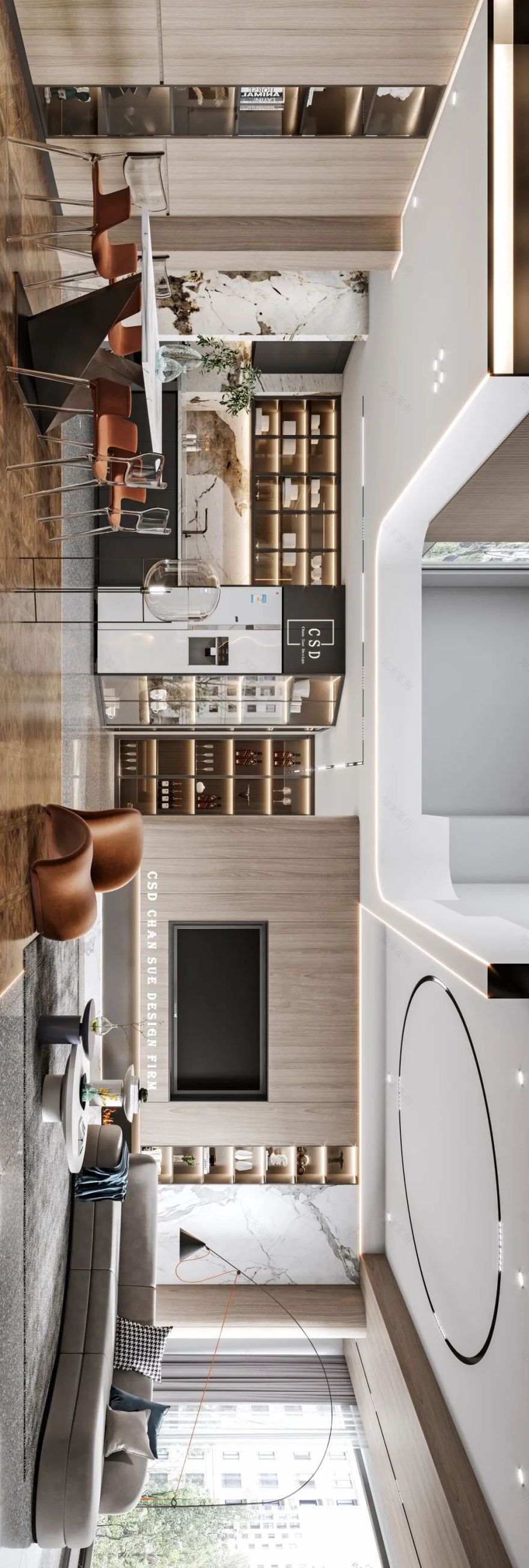 轻奢韵律 · 香港 CSD 设计事务所打造的艺术住宅丨中国长沙-12