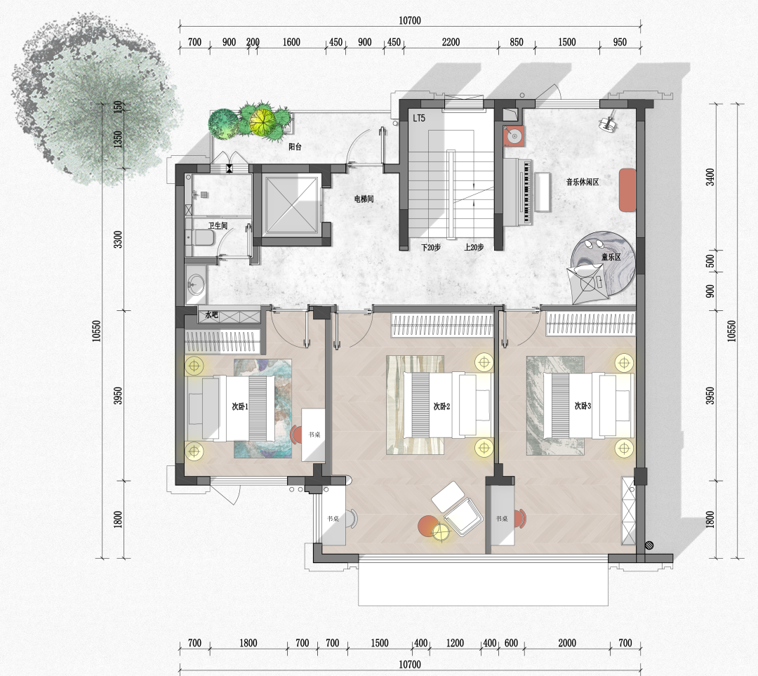 尚层大作——为爱筑巢，倾心打造400㎡意式浪漫婚房-140
