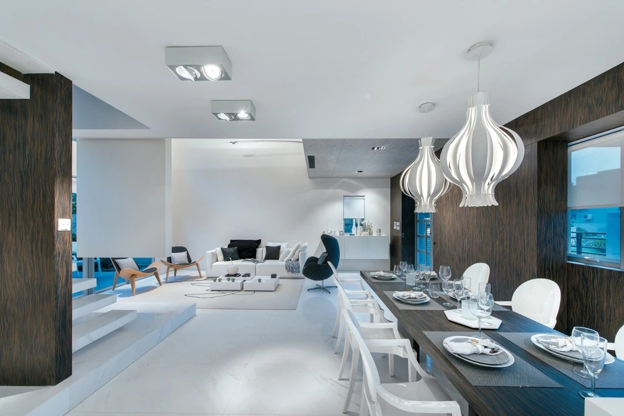 香港元朗 300 平豪宅极简设计,诠释生活本真-12