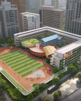深圳罗湖船步街片区城市更新滨河实验学校丨中国深圳丨Aedas,深圳和华国际工程与设计有限公司联合体