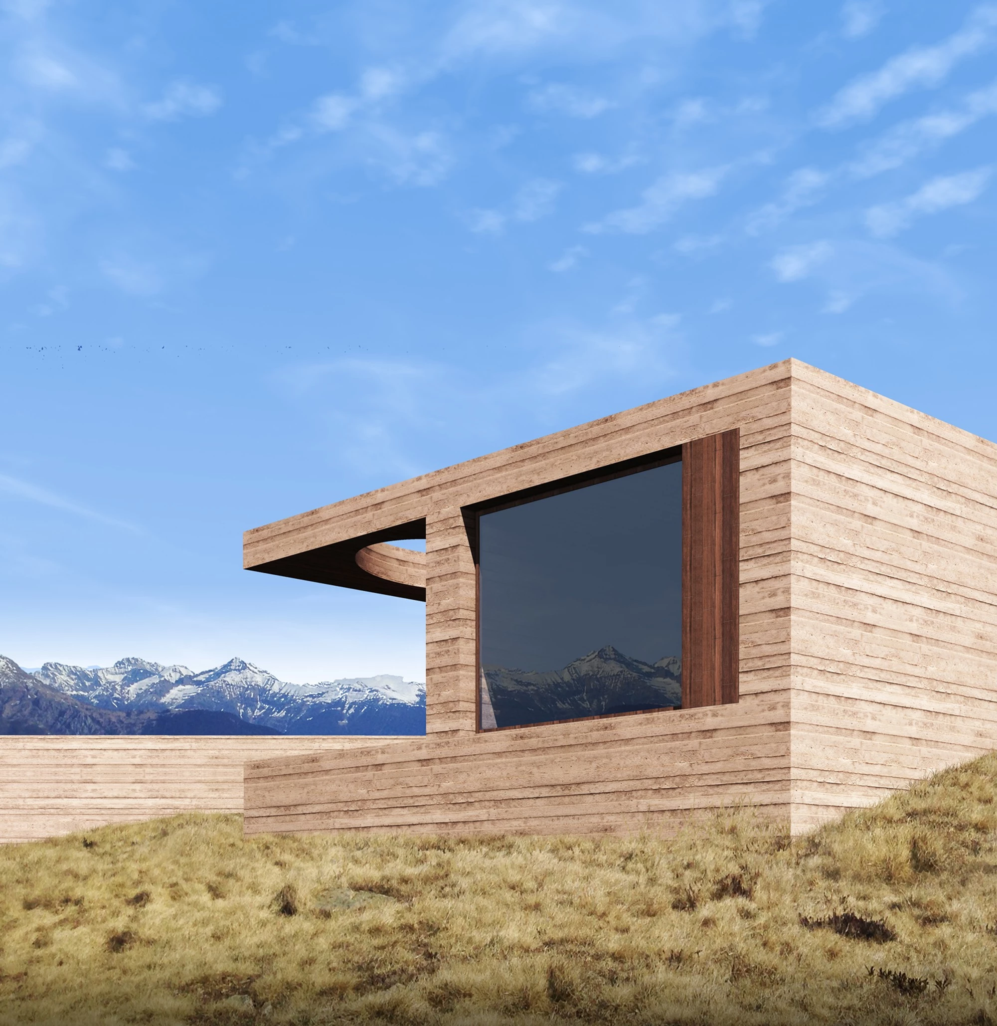 意大利 58 平米私密泳池小屋，双孔天窗引入自然光-6