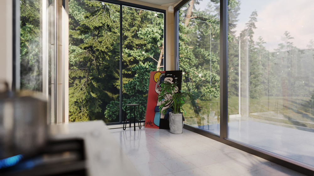 森林深处的素色设计空间-26