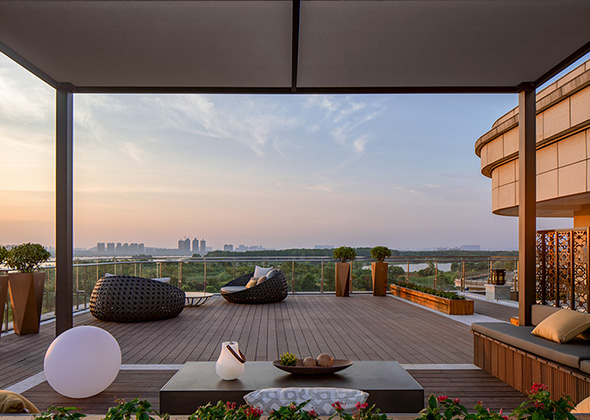 武汉联投半岛酒店及度假村露台软景设计丨中国武汉丨L&A设计集团上海分公司软景设计团队-10