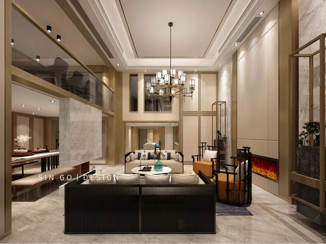 三代同堂共享天伦,550㎡现代中式别墅设计-36