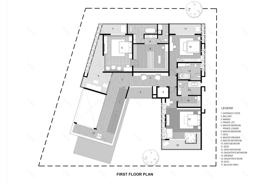 58 号项目住宅丨印度班加罗尔丨The Purple Ink Studio-37