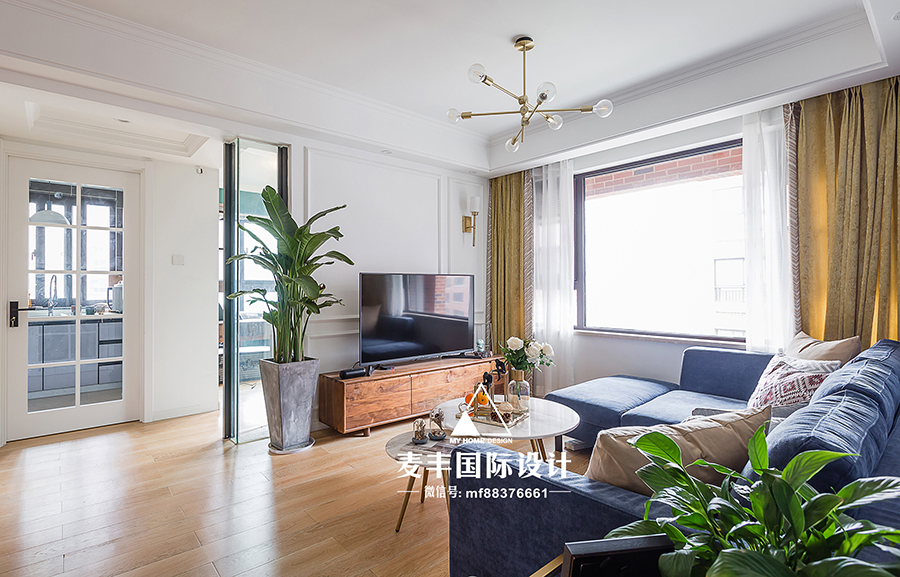 杭州远洋心里 89㎡北欧复古混搭,打造海洋之心梦幻家园-16