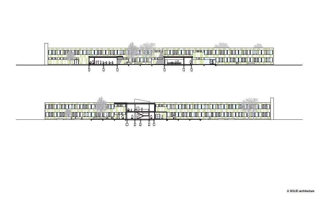 奥地利 Neusiedl am See 联邦中学·Solid Architecture,K2architektur·at·1972 年建筑的更新与扩展-48