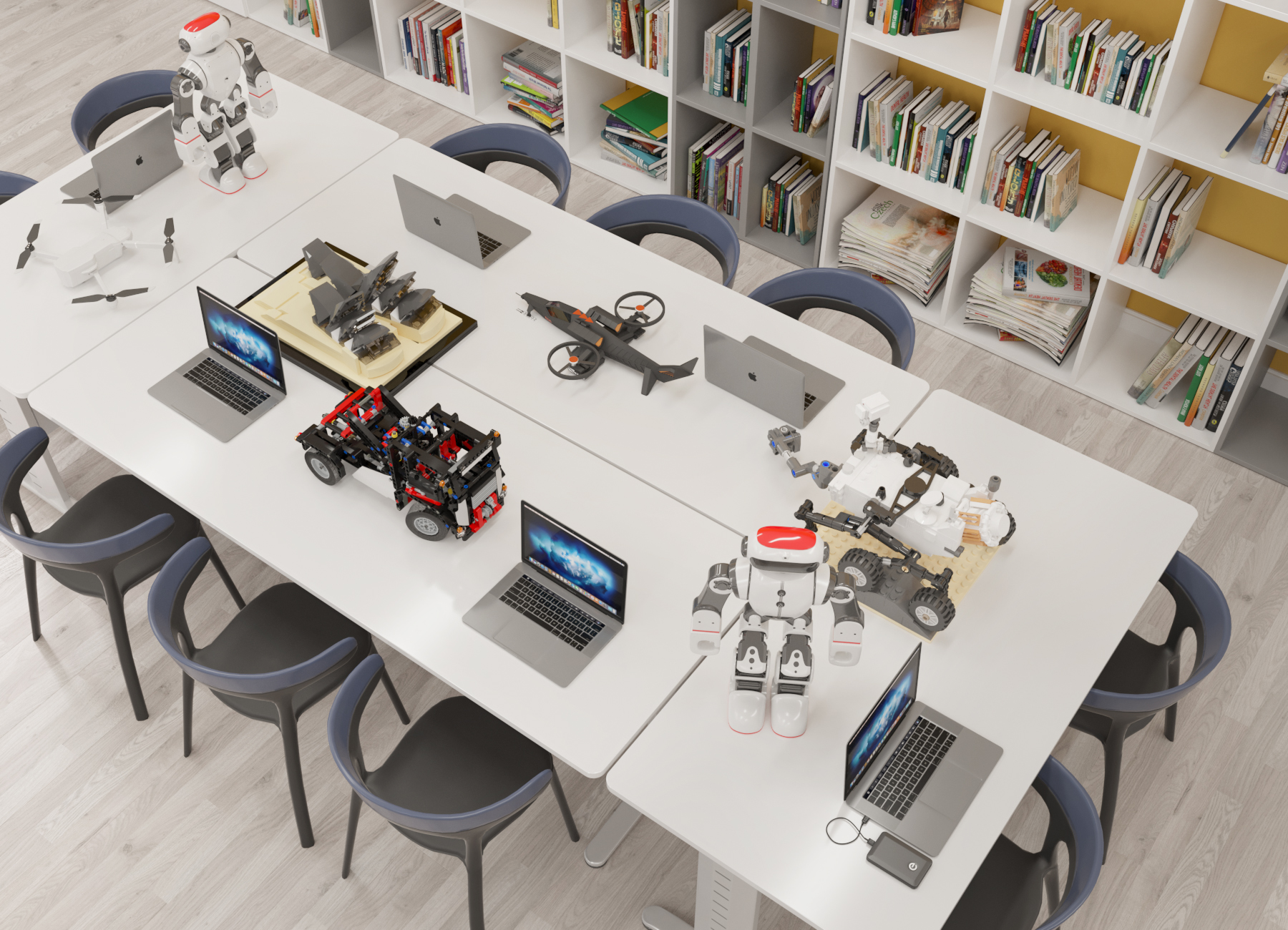 Math class interior design in a private school-2-8