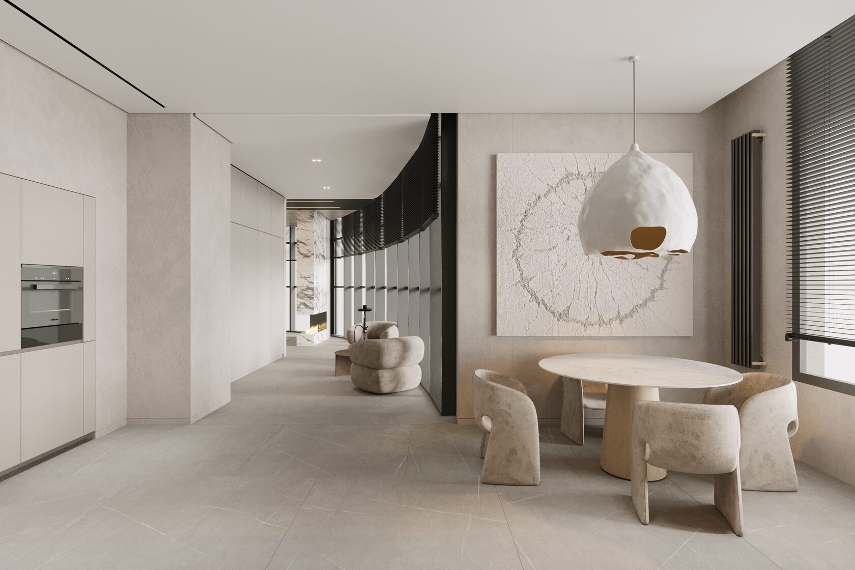 86㎡中性色系公寓设计 既高级又优雅！-9