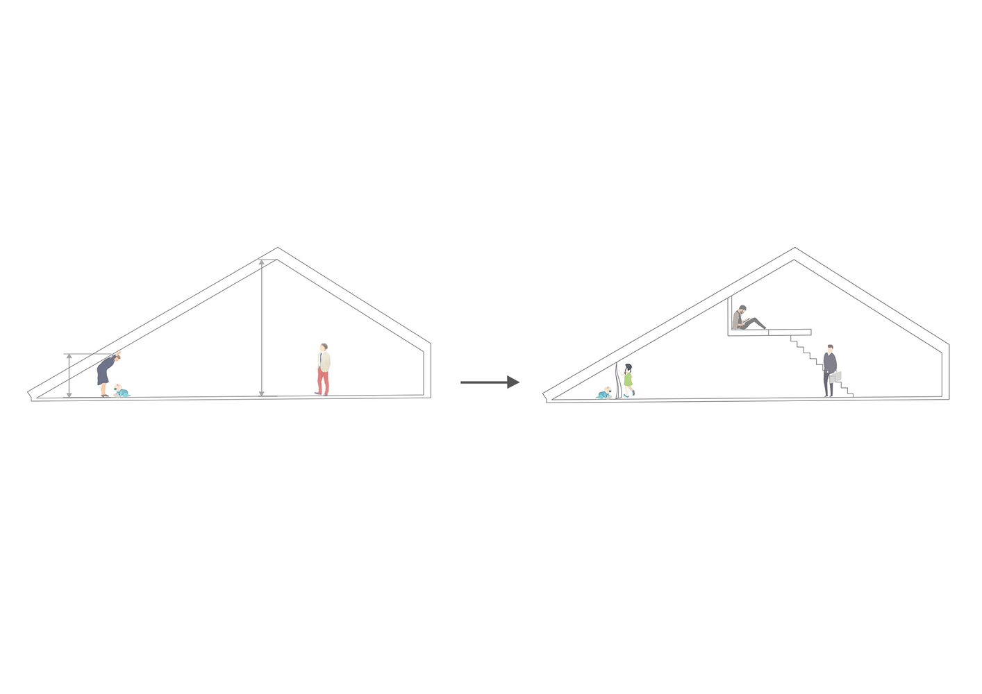 北京 Starburst House 的倾斜天花板挑战-76