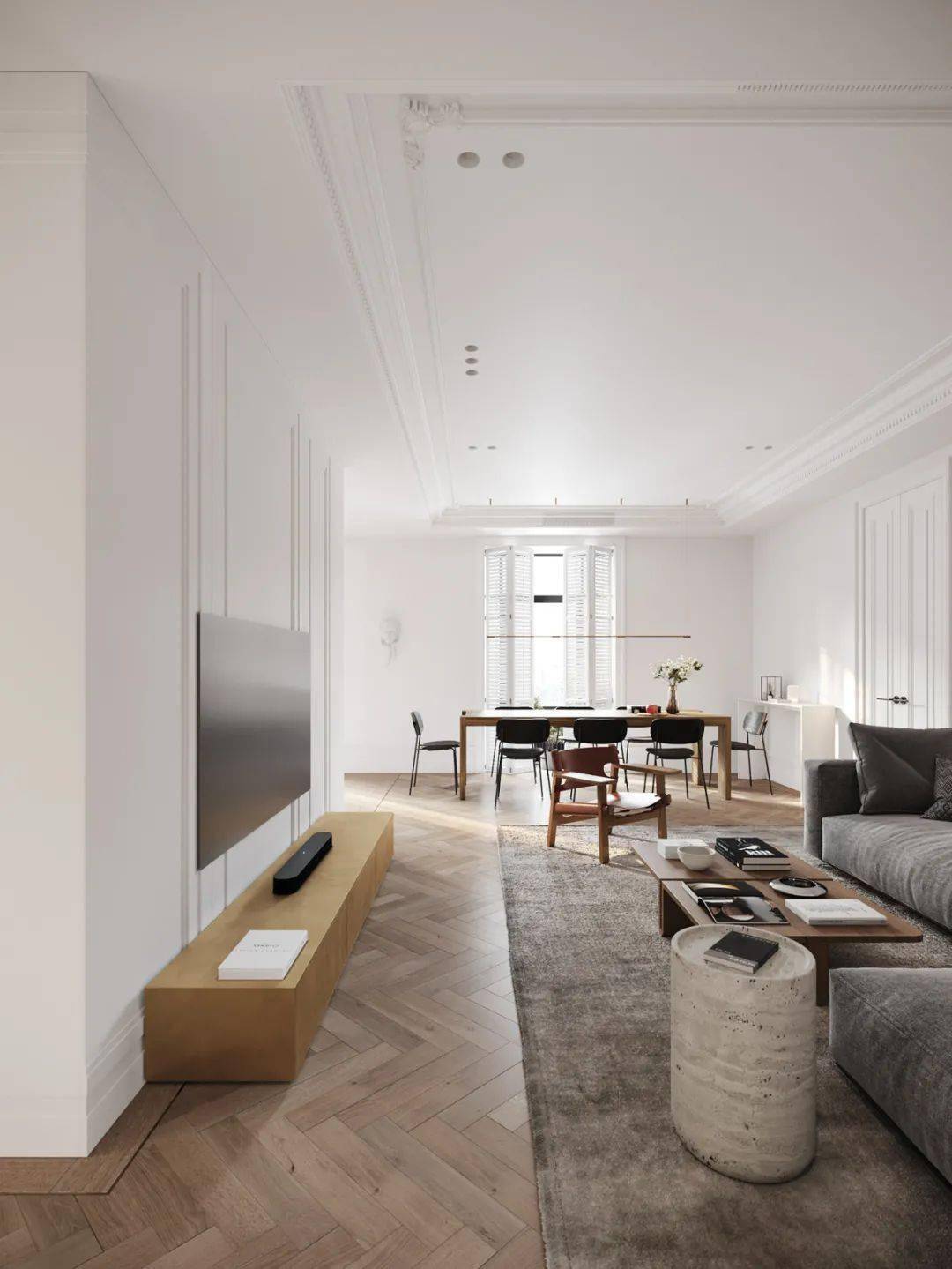 极简留白,诗意空间 · 现代高级住宅设计丨某某设计师-11