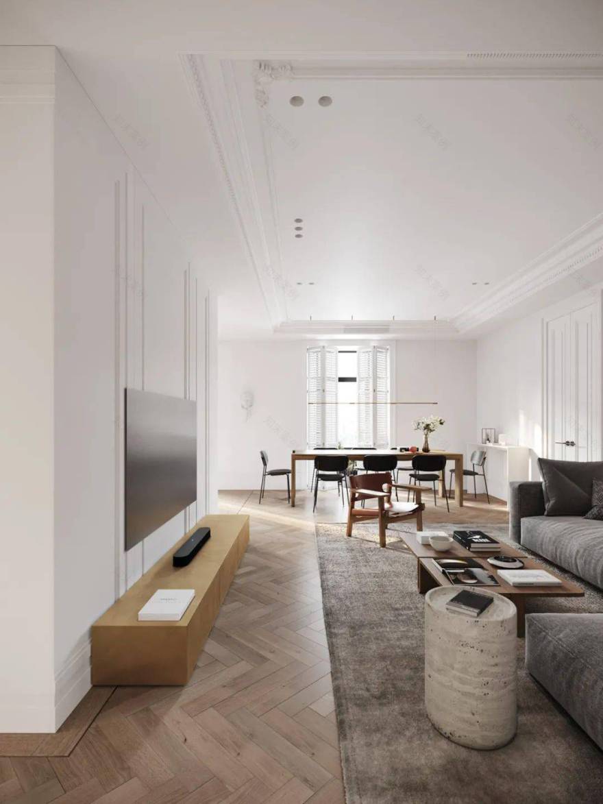 极简留白,诗意空间 · 现代高级住宅设计丨某某设计师-11