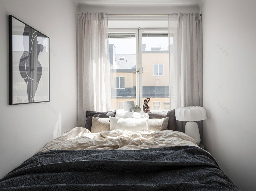 斯德哥尔摩 44 平米全白空间现代公寓设计-14