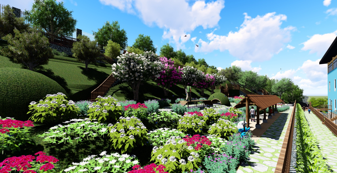 南川示范幼儿园花山分园户外改造-9