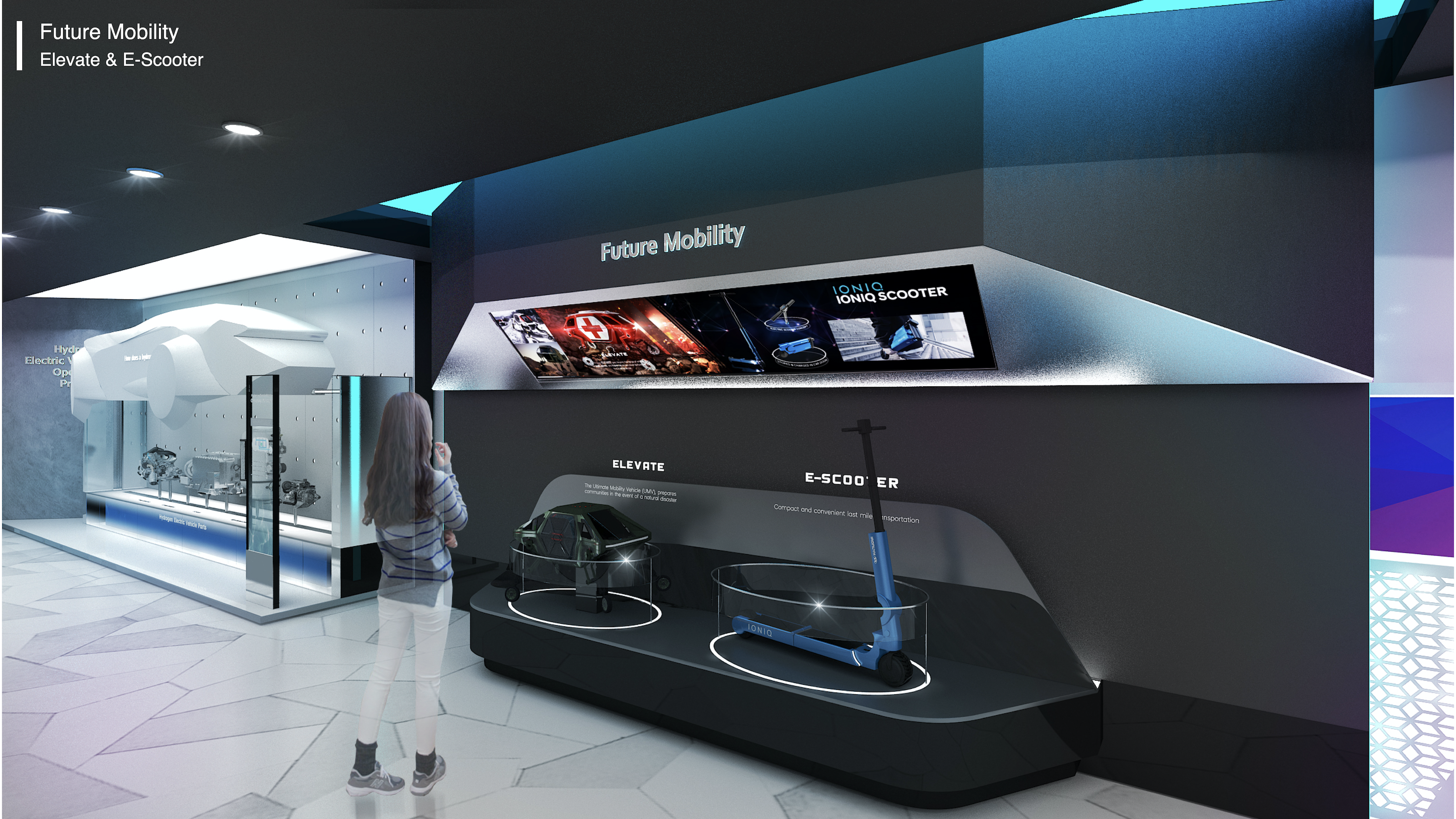 现代汽车展示空间，极简工业风诠释未来出行-30