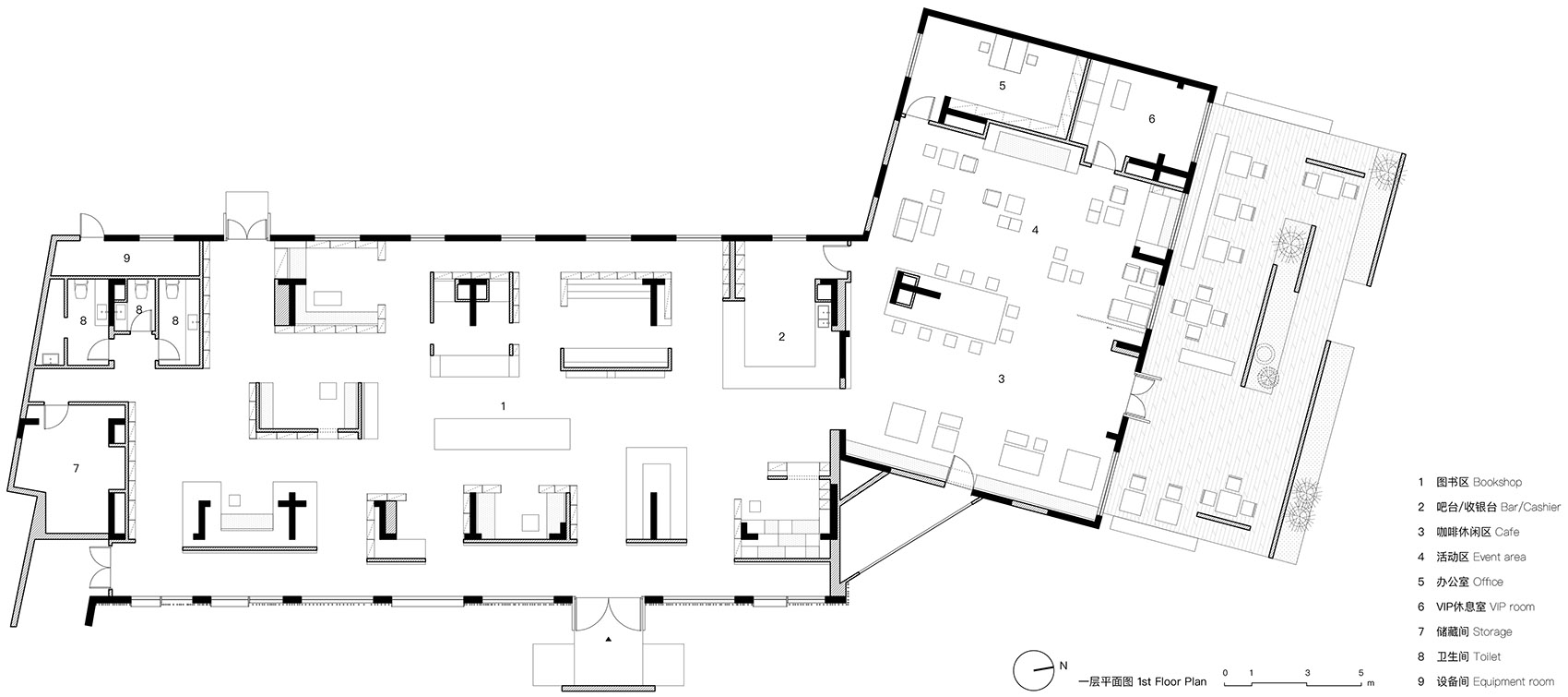 阿那亚单向空间书店室内设计，秦皇岛 / B.L.U.E.建筑设计事务所-50