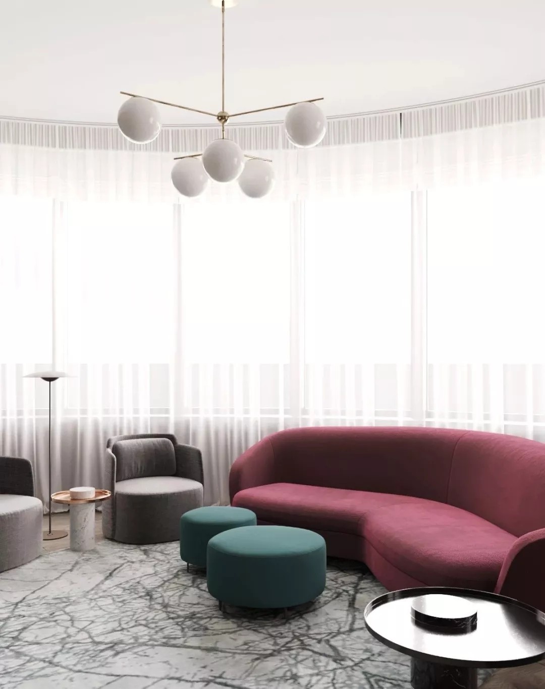 白俄罗斯 Zrobym 建筑事务所 272㎡现代轻奢公寓设计-21