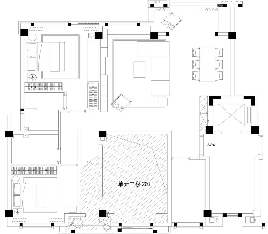福州金辉溪溪里住宅空间 | 简约色彩与质感生活的融合-5