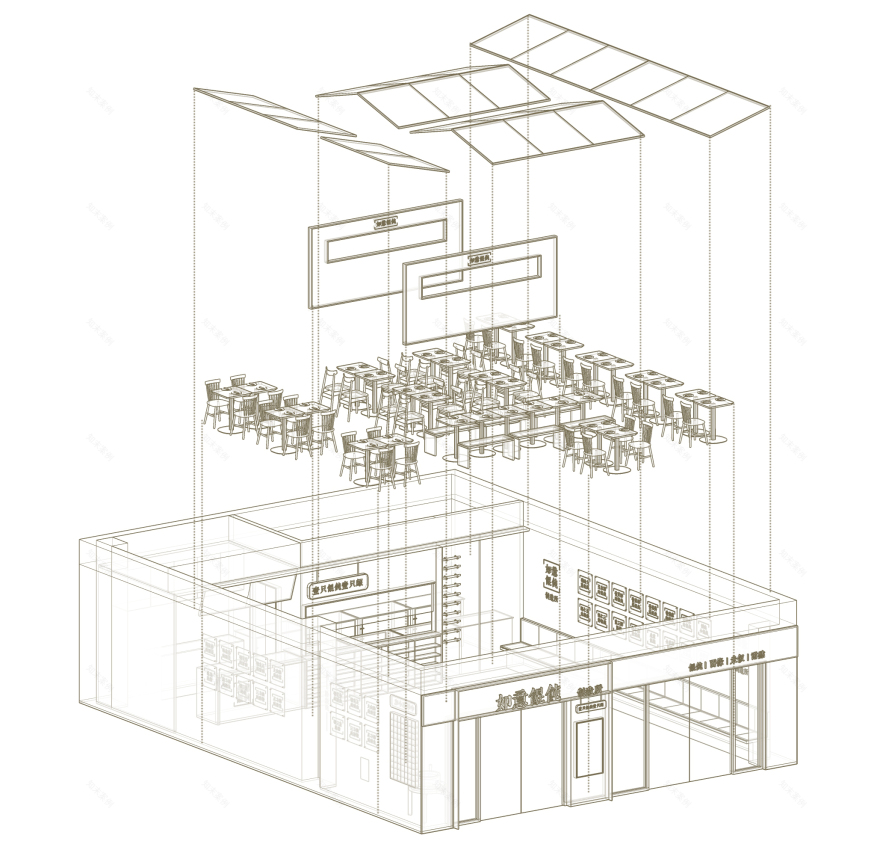 苏州“如意馄饨”万科美好荟店,第五代餐饮空间设计亮点-21