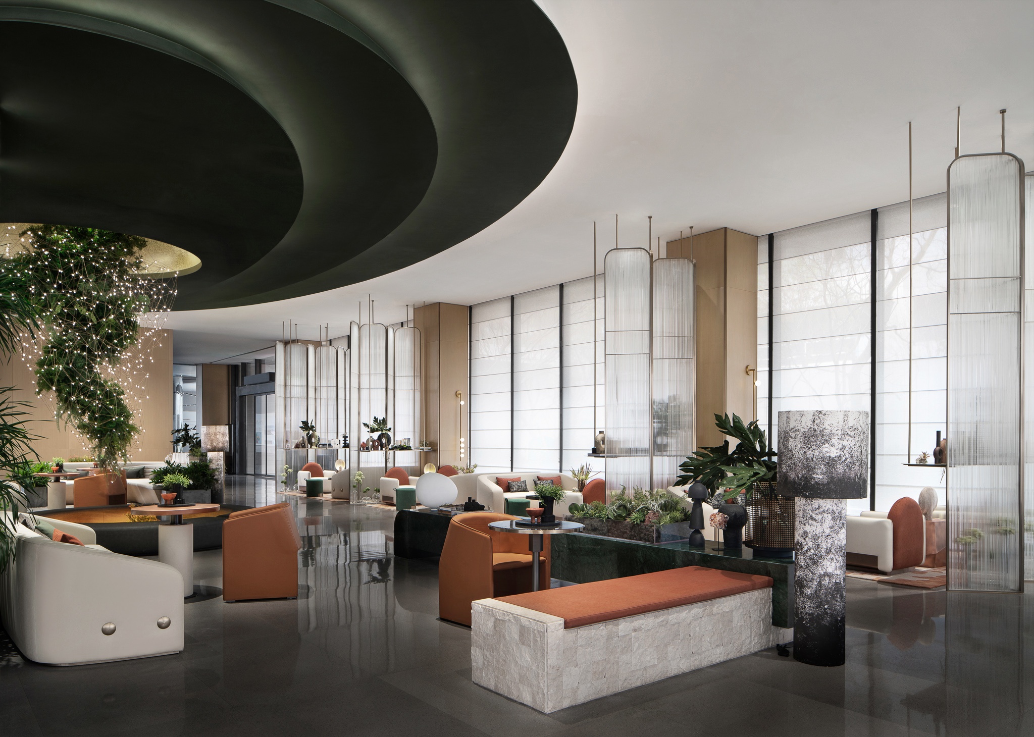 西安招商雍澜湾售楼处丨中国西安丨布鲁盟设计-49