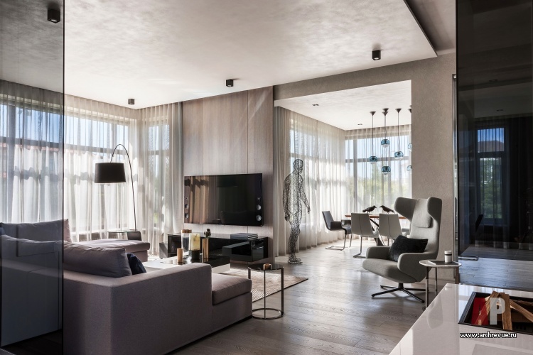 Новорижском шоссе处带情感建筑风格的小型住宅丨Мавродиева Ирина,Гога Артур-6