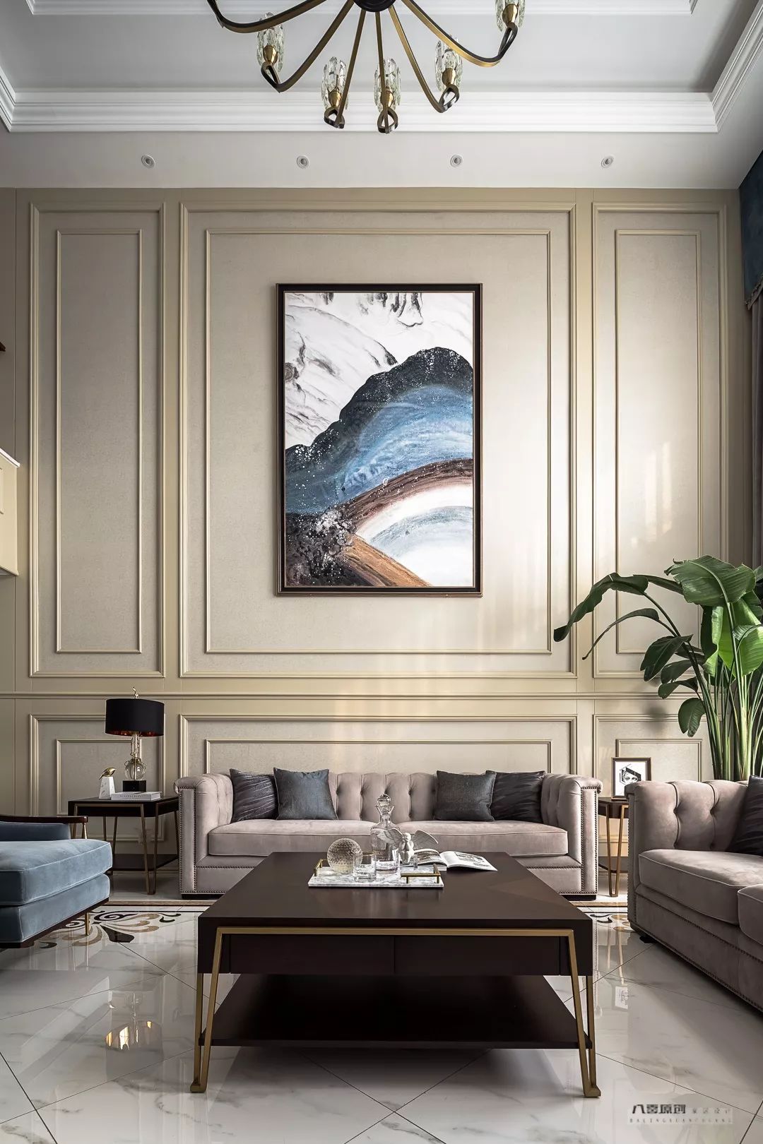 淄博华侨城 300㎡复式,「娜样年华」演绎复古风情-19