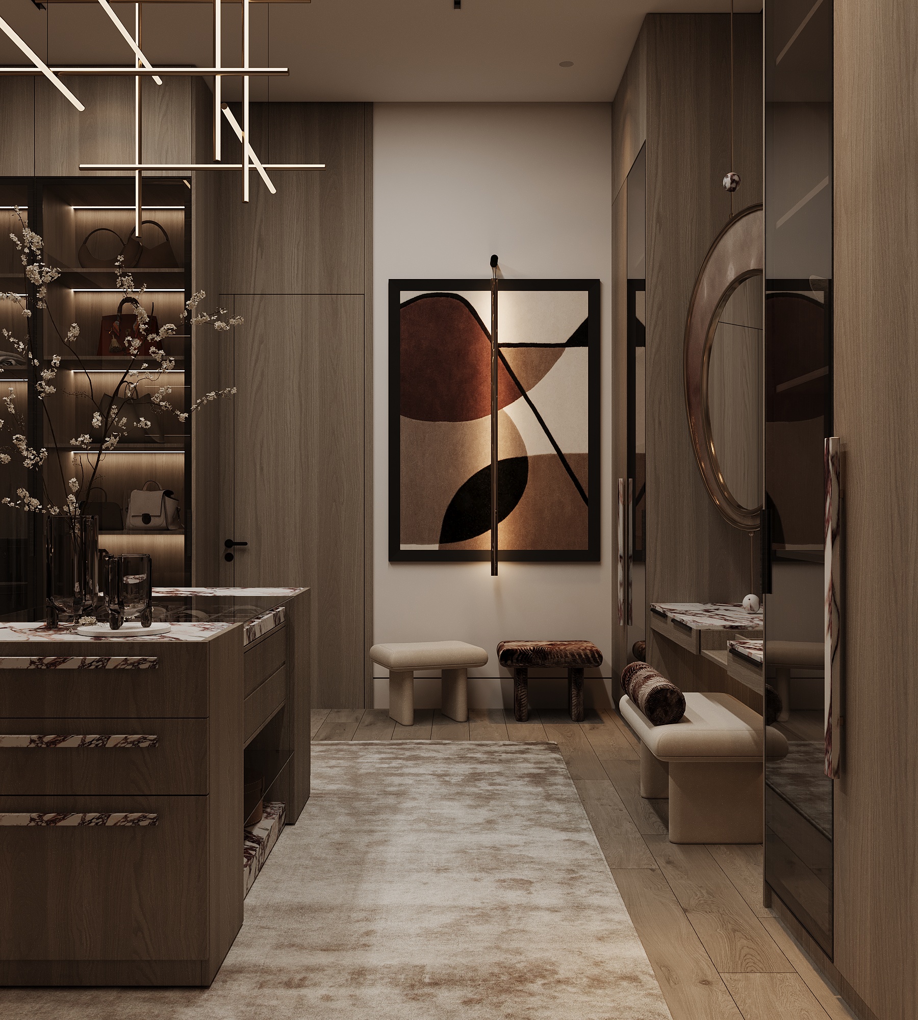 现代奢华更衣室设计丨沙特阿拉伯-9