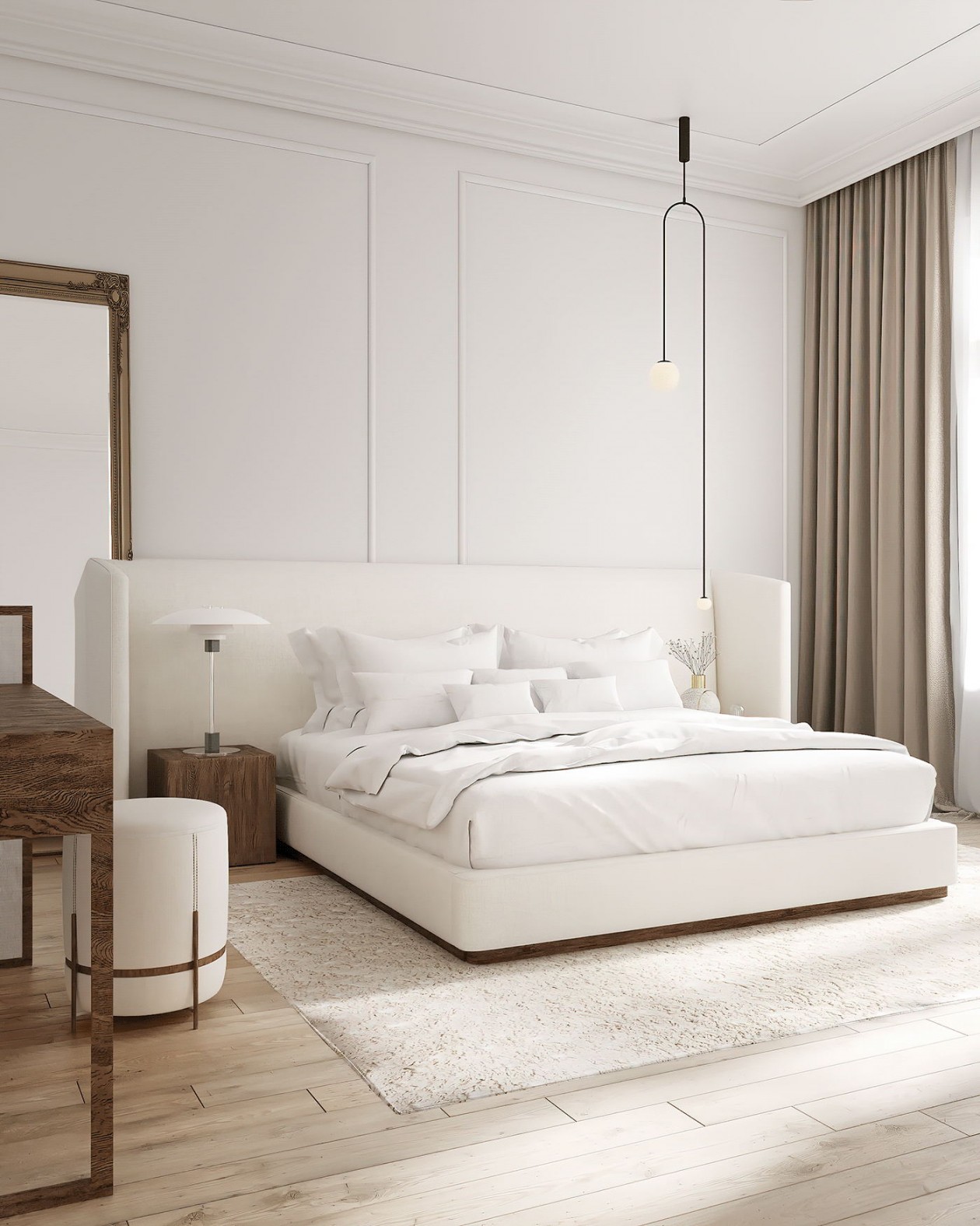 白色系 简洁而舒适的公寓-9