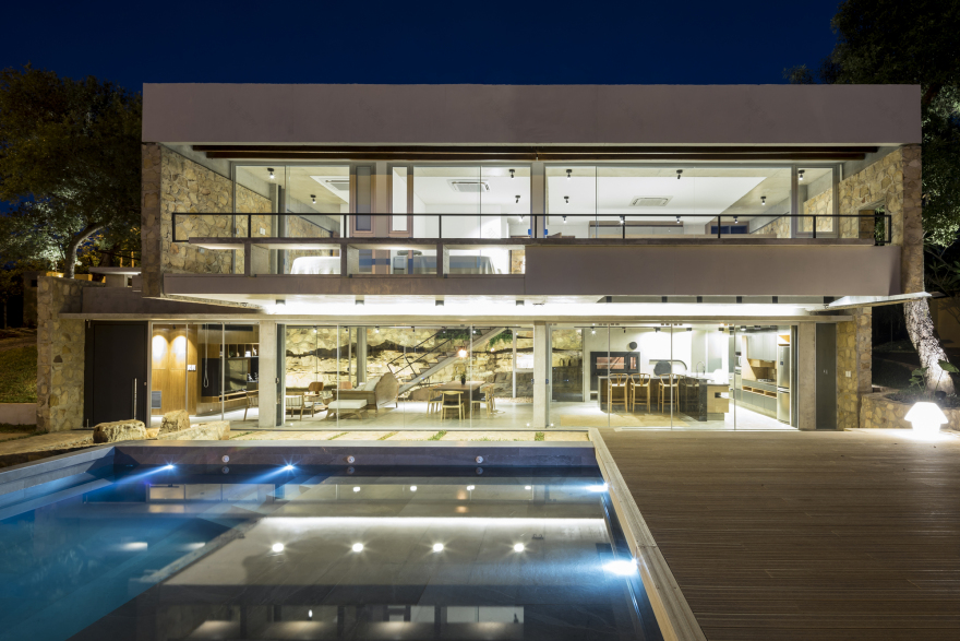 岩石与水的交融——Peak House 别墅设计-24