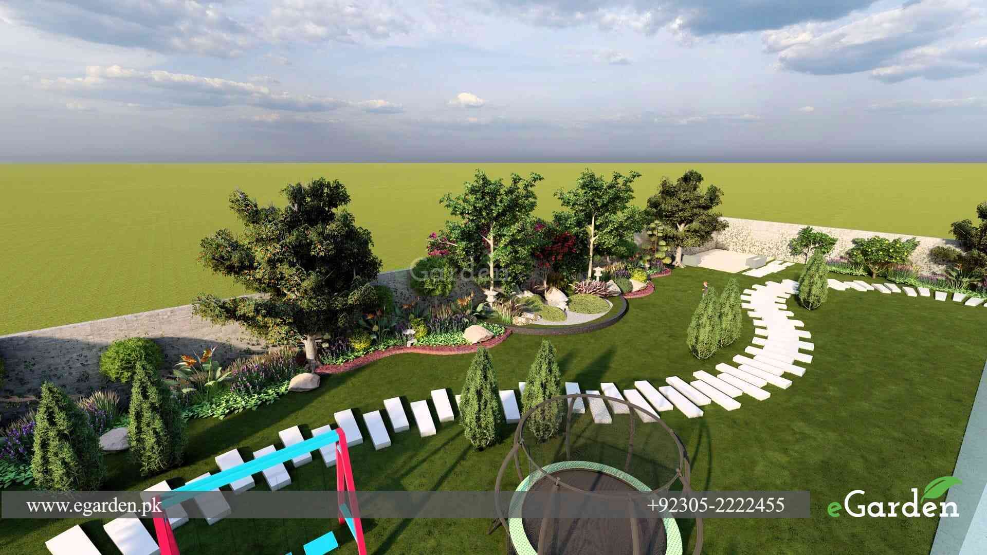 Farmhouse Landscape Design in Pakistan-2