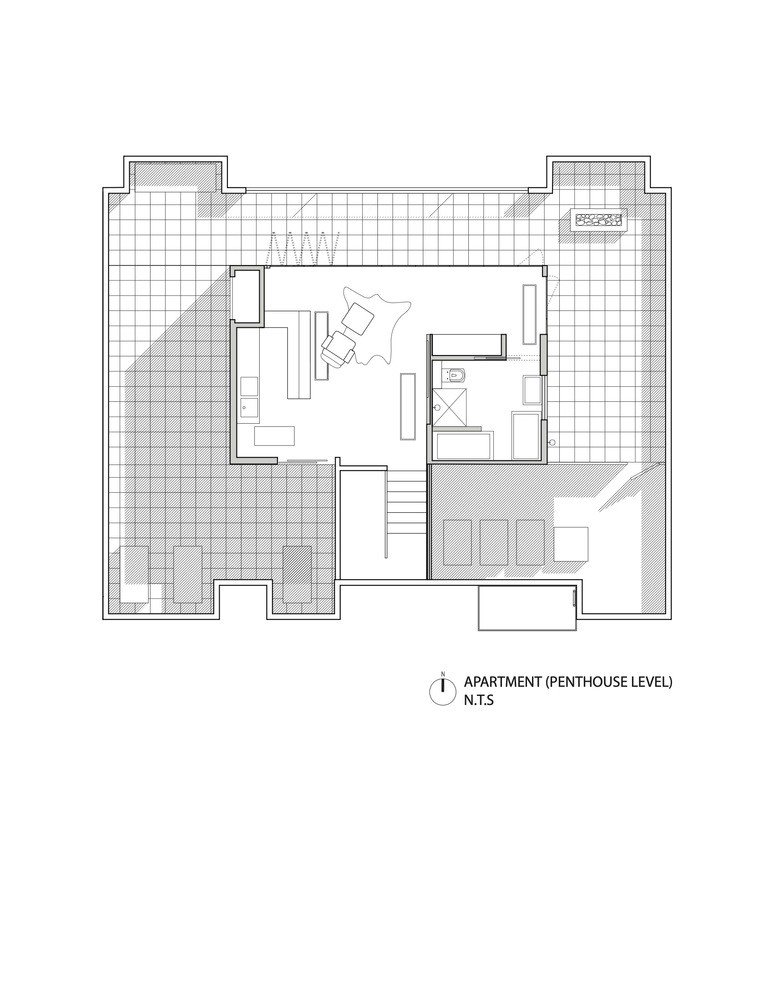 旧金山第 19 街住宅 | 颠覆空间体量的顶层公寓改造-29