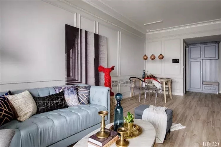 重庆现代风住宅的个性色彩搭配-3