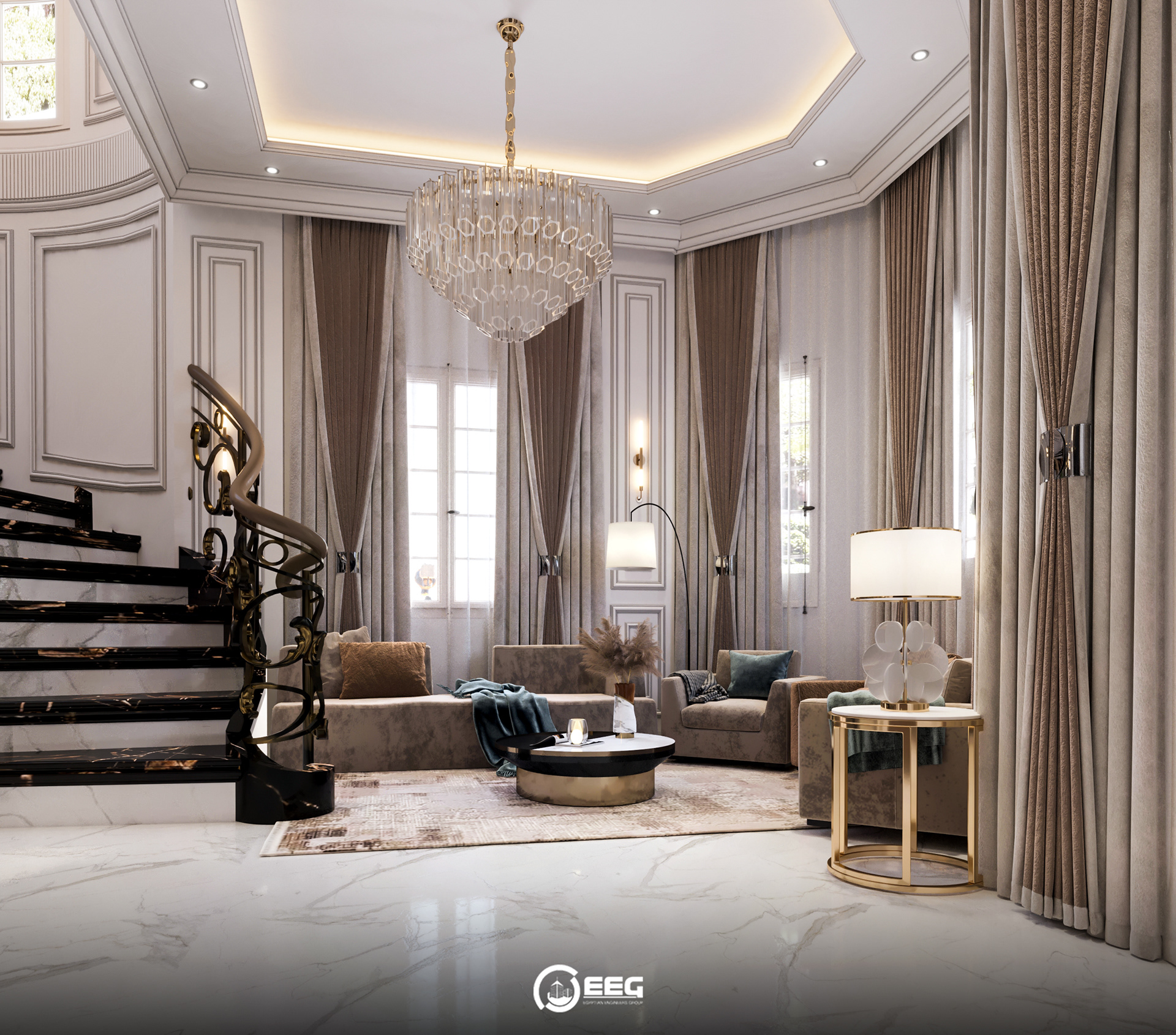 Reception Area 接待区设计丨埃及-17