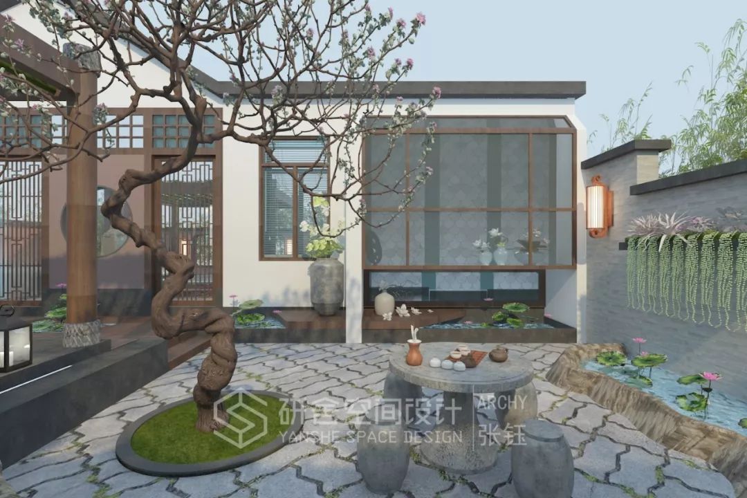 研舍.设计 | 中式庭院“龙隐半山”-53