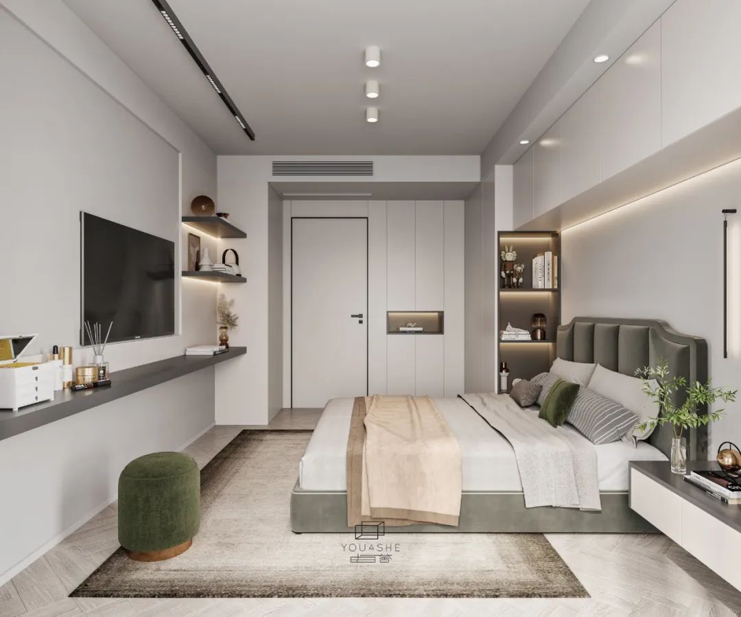 复古绿雅家居设计丨中国上海丨由舍空间设计-27