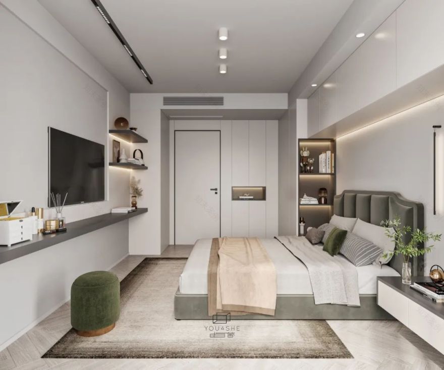 复古绿雅家居设计丨中国上海丨由舍空间设计-27