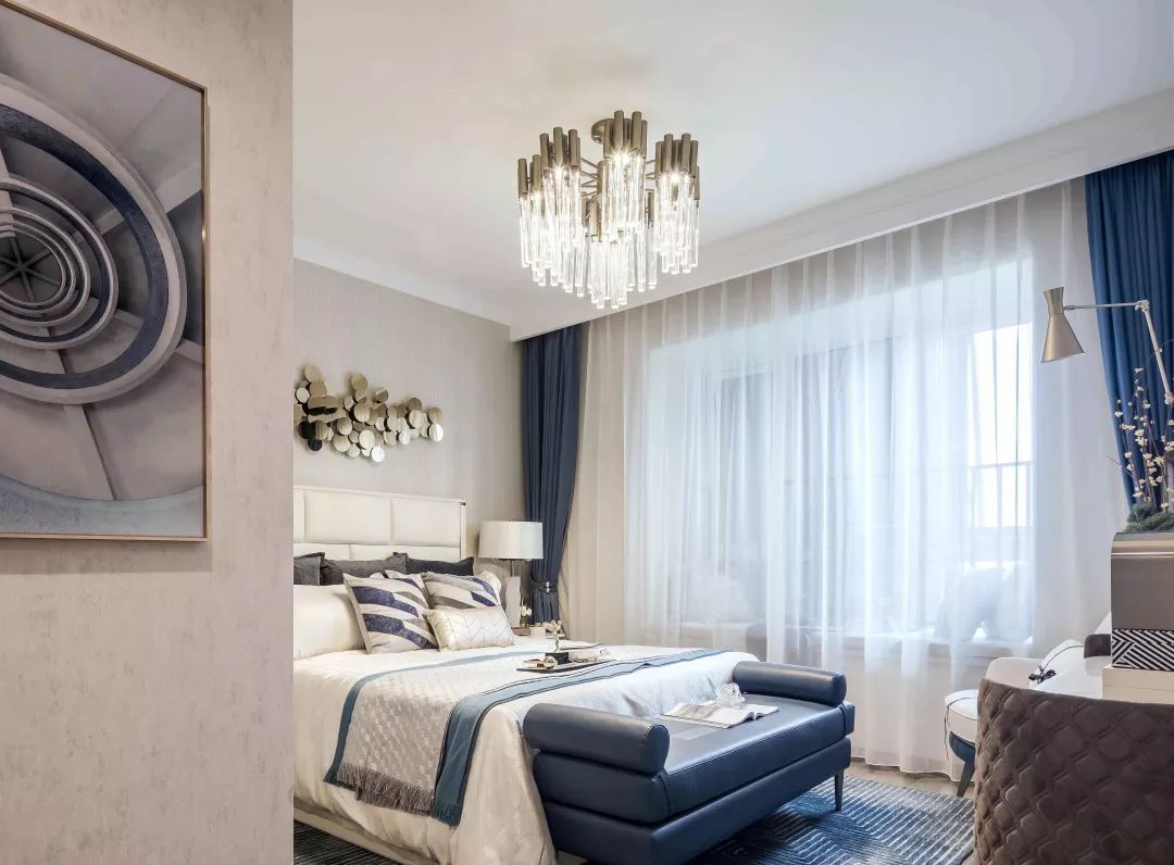 武汉江山境样板房 | 灵魂蓝调的优雅空间-35