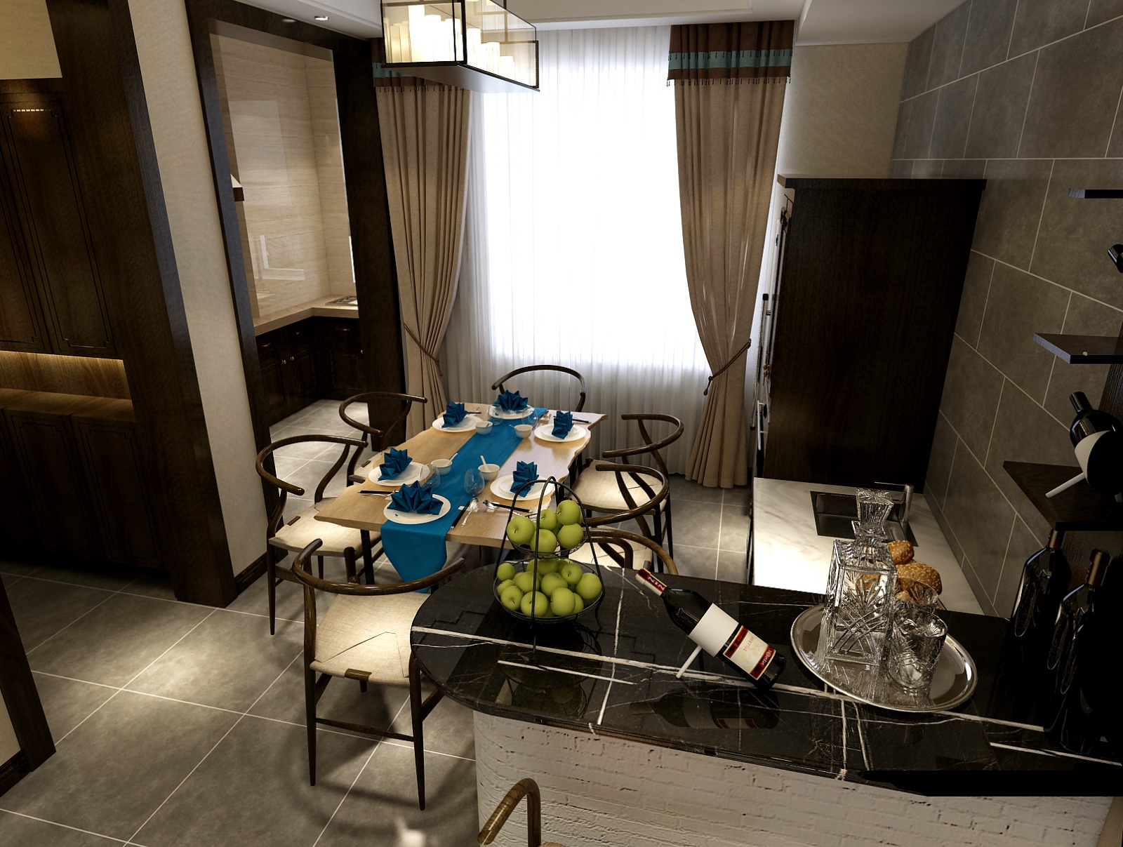 新东方天地240平新中式阁楼-1