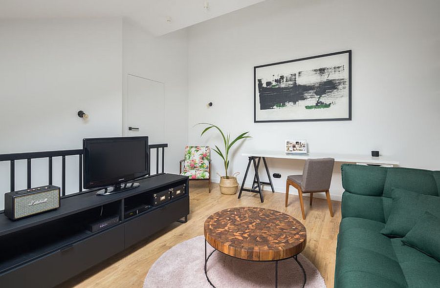 波兰带黑白夹层的空间利用型小公寓丨波兰罗兹丨3XEL Architekci-18