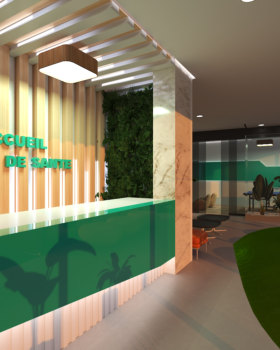 HALL ECOLE DE SANTE 设计丨WALID CHANNOUFI