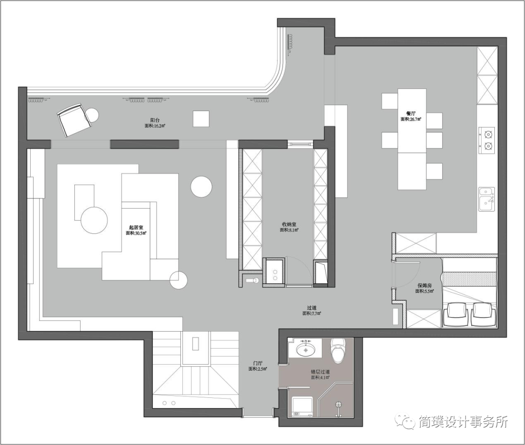 简璞设计 | 天创世缘现代极简空间重构-27