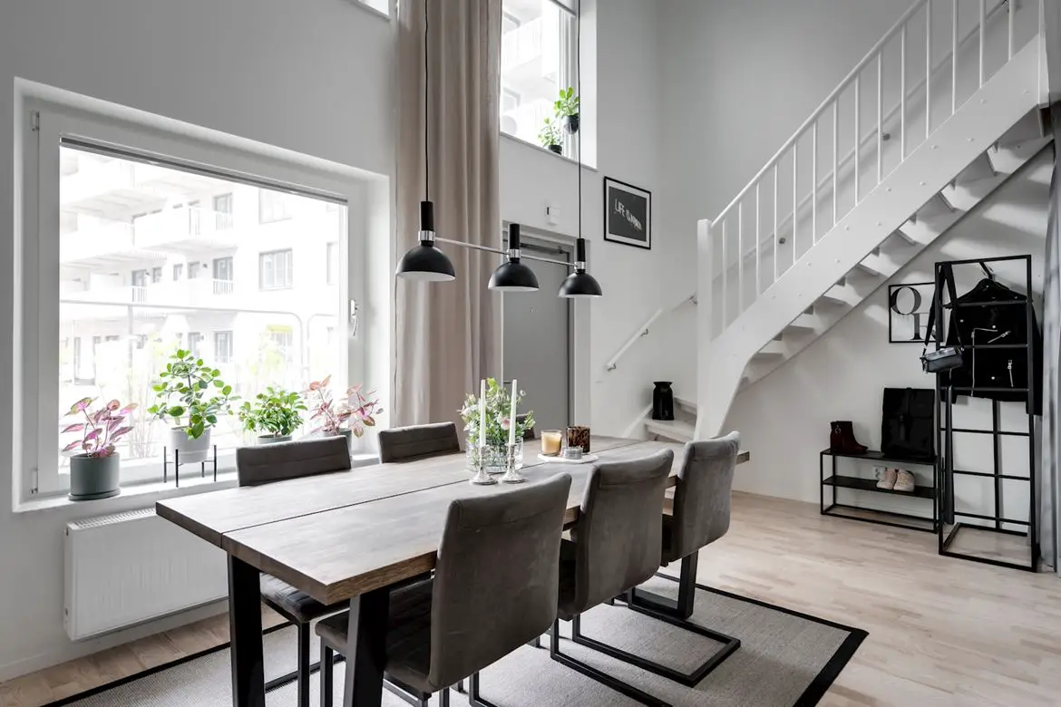 瑞典现代简约两层公寓设计-8