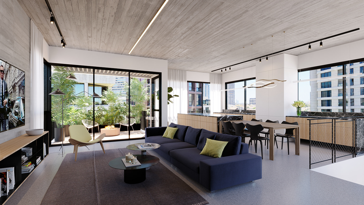 特拉维夫摩天公寓丨以色列特拉维夫丨Bar Orian-0