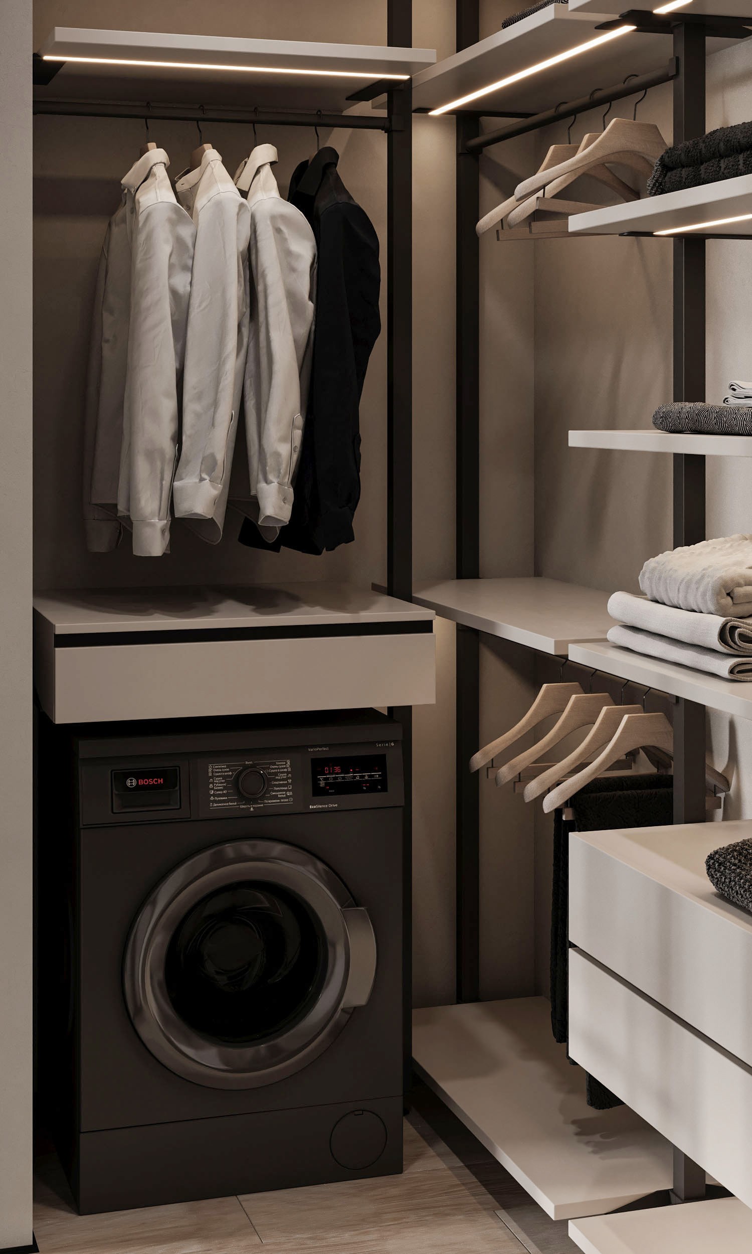 高级灰+绿色 打造出极致舒服的家-20