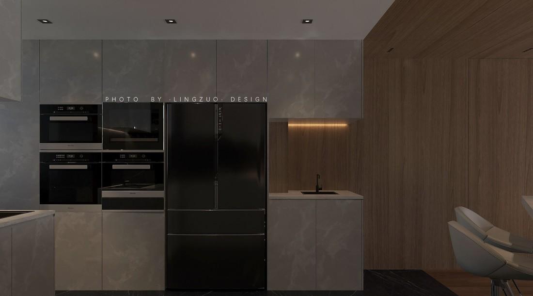 温润木质空间,开放式餐厨,艺术气息主卧——红与蓝的纯粹生活-6