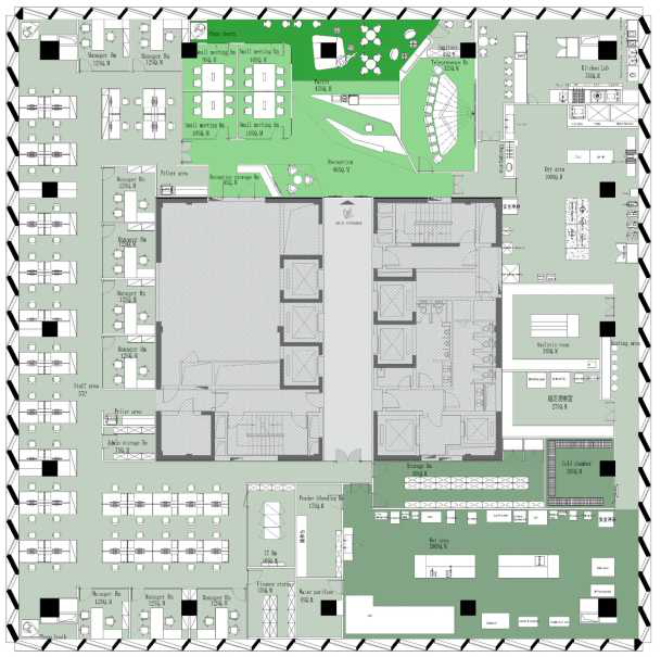 EDS Interior设计  泰莱贸易上海办公楼~开放自由式办公空间-3